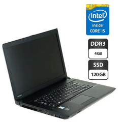 Ноутбук Toshiba Tecra A50-A / 15.6" (1366x768) TN / Intel Core i5-4200M (2 (4) ядра по 2.5 - 3.1 GHz) / 4 GB DDR3 / 120 GB SSD / Intel HD Graphics 4600 / WebCam / DVD-ROM