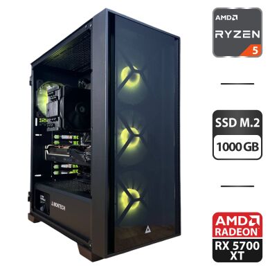 Сборка под заказ: новый игровой ПК Montech Air 1000 Premium Black Tower / AMD Ryzen 5 7500F (6 (12) ядер по 3.7 - 5.0 GHz) / 32 GB DDR5 / 1000 GB SSD M.2 / AMD Radeon RX 6700 XT, 12 GB GDDR6, 192-bit / 750W Сборка под заказ: новый игровой ПК Montech Air 1000 Premium Black Tower / AMD Ryzen 5 7500F (6 (12) ядер по 3.7 - 5.0 GHz) / 32 GB DDR5 / 1000 GB SSD M.2 / AMD Radeon RX 6700 XT, 12 GB GDDR6, 192-bit / 750W