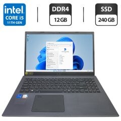 Ультрабук Б-класс Acer Aspire 5 A515-56 / 15.6" (1920x1080) IPS / Intel Core i5-1135G7 (4 (8) ядра по 2.4 - 4.2 GHz) / 12 GB DDR4 / 240 GB SSD / Intel Iris X Graphics / WebCam