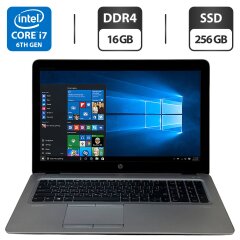 Ноутбук Б-класс HP EliteBook 850 G3 / 15.6" (1920x1080) TN / Intel Core i7-6600U (2 (4) ядра по 2.6 - 3.4 GHz) / 16 GB DDR4 / 256 GB SSD / Intel HD Graphics 520 / WebCam / Windows 10 Pro