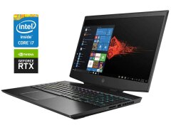 Игровой ноутбук Б-класс HP Omen 15-dh1053nr / 15.6" (1920x1080) IPS / Intel Core i7-9750H (6 (12) ядер по 2.6 - 4.5 GHz) / 16 GB DDR4 / 512 GB SSD NVMe / nVidia GeForce RTX 2060, 6 GB GDDR6, 192-bit / WebCam