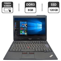 Нетбук Lenovo ThinkPad X220 / 12.5" (1366x768) TN Touch / Intel Core i7-2620M (2 (4) ядра по 2.7 - 3.4 GHz) / 8 GB DDR3 / 120 GB SSD / Intel HD Graphics 3000 / WebCam