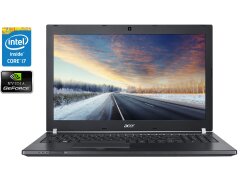 Игровой ноутбук Acer TravelMate P6 TMP658-MG / 15.6" (1920x1080) IPS / Intel Core i7-6500U (2 (4) ядра по 2.5 - 3.1 GHz) / 8 GB DDR4 / 256 GB SSD / nVidia GeForce 940M, 2 GB DDR3, 64-bit / WebCam / Win 10 Pro