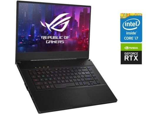 Ігровий ноутбук Б-клас Asus ROG Zephyrus GU502GW / 15.6" (1920x1080) IPS / Intel Core i7-9750H (6 (12) ядра по 2.6 - 4.5 GHz) / 16 GB DDR4 / 500 GB SSD / nVidia GeForce RTX 2070 Max-Q, 8 GB GDDR6, 256-bit / WebCam