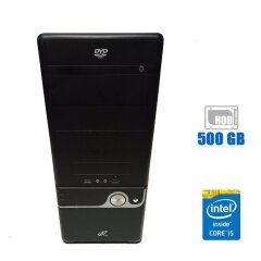 Компьютер FSP Gigabyte Tower / Intel Core i5-2400 (4 ядра по 3.1 - 3.4 GHz) / 4 GB DDR3 / 500 GB HDD / Intel HD Graphics 2000 / 350W
