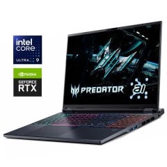 Игровой ноутбук Acer Predator Helios Neo 16 AI / 16" (2560x1600) IPS / Intel Core Ultra 9 275HX (24 ядра по 2.7 - 5.4 GHz) / 32 GB DDR5 / 1000 GB SSD M.2 / nVidia GeForce RTX 5070 Ti, 12 GB GDDR7, 192-bit / WebCam / Win 11 Home