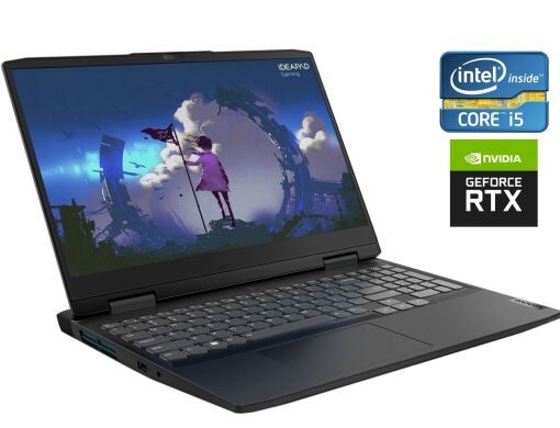 Игровой ноутбук Lenovo IdeaPad Gaming 3 15IAH7 / 15.6" (1920x1080) IPS / Intel Core i5-12500H (12 (16) ядер по 3.3 - 4.5 GHz) / 16 GB DDR4 / 512 GB SSD / nVidia GeForce RTX 3050, 4 GB GDDR6, 128-bit / WebCam / Win 11