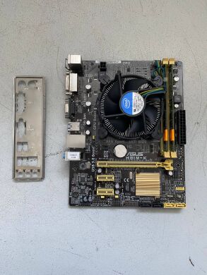 Комплект: материнская плата Asus H81M-K / Intel Core i5-4570 (4 ядра по 3.2 - 3.6 GHz) / 8 GB DDR3 / Intel HD Graphics 4600 / Socket LGA1150 / Кулер BOX