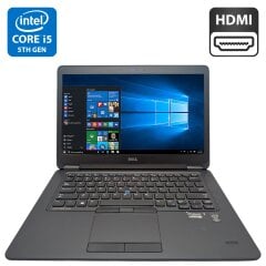 Ультрабук Dell Latitude E7450 / 14" (1920x1080) IPS / Intel Core i5-5300U (2 (4) ядра по 2.3 - 2.9 GHz) / 8 GB DDR3 / 500 GB HDD / Intel HD Graphics 5500 / WebCam