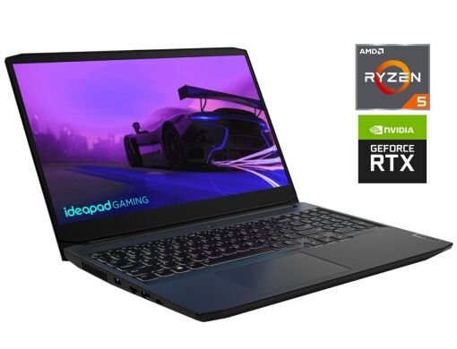 Игровой ноутбук Б-класс Lenovo IdeaPad Gaming 3 15ACH6 / 15.6" (1920x1080) IPS / AMD Ryzen 5 5600H (6 (12) ядер по 3.3 - 4.2 GHz) / 16 GB DDR4 / 1000 GB SSD / nVidia GeForce RTX 3050, 4 GB GDDR6, 128-bit / WebCam