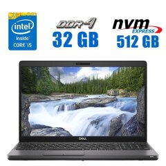 Ультрабук Dell Latitude 5501 / 15.6" (1920x1080) TN / Intel Core i5-9400H (4 (8) ядра по 2.5 - 4.3 GHz) / 32 GB DDR4 / 512 GB SSD M.2 / Intel UHD Graphics 630 / WebCam / Win 10 Pro Lic