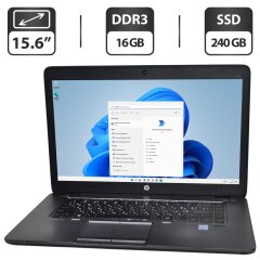 Ноутбук Б-класс HP EliteBook 850 G2 / 15.6" (1366x768) TN / Intel Core i5-5200U (2 (4) ядра по 2.2 - 2.7 GHz) / 16 GB DDR3 / 240 GB SSD / Intel HD Graphics 5500 / WebCam / Windows 11 Pro