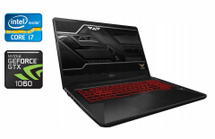 Игровой ноутбук Asus TUF Gaming / 17.3" (1920x1080) IPS / Intel Core i7-8750H (6 (12) ядер по 2.2 - 4.1 GHz) / 16 GB DDR4 / 512 GB SSD / nVidia GeForce GTX 1060, 3 GB GDDR5, 192-bit / WebCam / HDMI