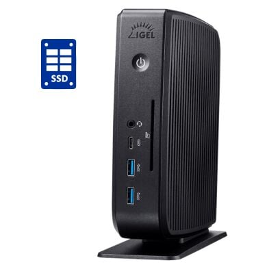 Неттоп Igel Thin Client UD3 M350C USFF / AMD Ryzen R1505G (2 (4) ядра по 2.4 - 3.3 GHz) / 4 GB DDR4 / 8 GB SSD / AMD Radeon Vega 3 Graphics / Igel OS