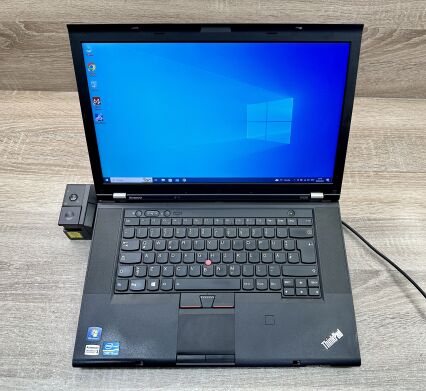 Мобильная рабочая станция Б-класс Lenovo ThinkPad W530 / 15.6" (1600x900) IPS / Intel Core i5-3320M (2 (4) ядра по 2.6 - 3.3 GHz) / 8 GB DDR3 / 240 GB SSD / nVidia Quadro K1000M, 2 GB DDR3, 128-bit / Win 10 Pro + Dock station