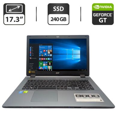 Ноутбук Acer Aspire E5-571G / 17.3" (1600x900) TN / Intel Core i5-4210U (2 (4) ядра по 1.7 - 2.7 GHz) / 8 GB DDR3 / 240 GB SSD / nVidia GeForce 840M, 2 GB GDDR3, 64-bit / WebCam / DVD-ROM Ноутбук Acer Aspire E5-571G / 17.3" (1600x900) TN / Intel Core i5-4210U (2 (4) ядра по 1.7 - 2.7 GHz) / 8 GB DDR3 / 240 GB SSD / nVidia GeForce 840M, 2 GB GDDR3, 64-bit / WebCam / DVD-ROM
