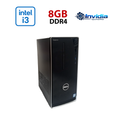Игровой ПК Dell Inspirion 3668 Tower / Intel Core i3-7100 (2 (4) ядра по 3.9 GHz) / 8 GB DDR4 / 512 GB SSD / nVidia Quadro M2000, 4 GB GDDR5, 128-bit / Wi-Fi+Bluetooth / DVD / Win 10 Home Lic