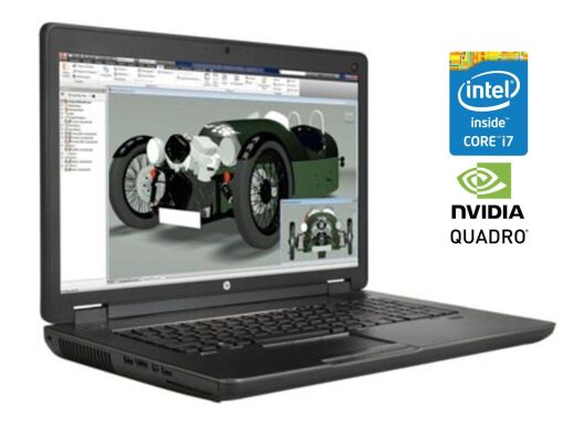 Мобільна робоча станція Б-клас HP ZBook 17 G1 / 17.3" (1920x1080) TN / Intel Core i7-4710MQ (4 (8) ядра по 2.5 - 3.5 GHz) / 16 GB DDR3 / 256 GB SSD / nVidia Quadro K3100M, 4 GB GDDR5, 256-bit / WebCam / Win 10 Pro Мобільна робоча станція Б-клас HP ZBook 17 G1 / 17.3" (1920x1080) TN / Intel Core i7-4710MQ (4 (8) ядра по 2.5 - 3.5 GHz) / 16 GB DDR3 / 256 GB SSD / nVidia Quadro K3100M, 4 GB GDDR5, 256-bit / WebCam / Win 10 Pro