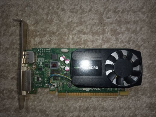 Дискретная видеокарта nVidia Quadro K620, 2 GB DDR3, 128-bit, 1x DVI, 1x DP