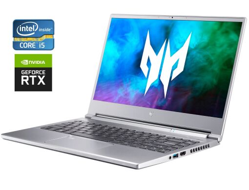 Ігровий ультрабук Acer Predator Triton 300 SE / 14" (1920x1080) IPS / Intel Core i5-11300H (4 (8) ядра по 2.6 - 4.4 GHz) / 16 GB DDR4 / 512 GB SSD / nVidia GeForce RTX 3060, 6 GB GDDR6, 192-bit / WebCam / Win 10 Home