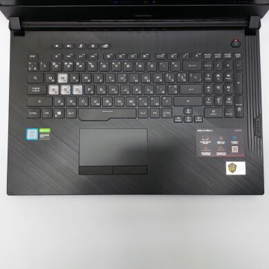Игровой ноутбук Asus Rog Strix / 15.6" (1920x1080) IPS / Intel Core i7-9750H (6 (12) ядер по 2.6 - 4.5 GHz) / 16 GB DDR4 / 256 GB SSD + 1000 GB HDD / nVidia GeForce GTX 1650, 4 GB GDDR6, 128-bit / WebCam / Windows 11 Pro