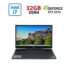 Ігровий ноутбук Б-клас Dell G7 7700 / 17.3" (1920x1080) IPS / Intel Core i7-10750H (6 (12) ядер по 2.6 - 5.0 GHz) / 32 GB DDR4 / 960 GB SSD / nVidia GeForce RTX 2070, 8 GB GDDR6, 256-bit / WebCam