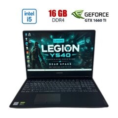 Игровой ноутбук Б-класс Lenovo Legion Y540-15IRH / 15.6" (1920x1080) IPS / Intel Core i5-9300HF (4 (8) ядер по 2.40 - 4.1 GHz) / 16 GB DDR4 / 512 GB SSD / nVidia GeForce GTX 1660 Ti, 6 GB GDDR6, 192-bit / WebCam
