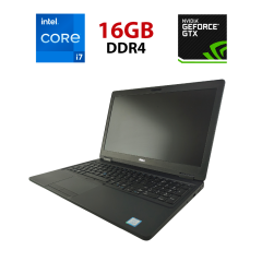 Ноутбук Dell Latitude E5580 / 15.6" (1920x1080) IPS / Intel Core i7-7820HQ (4 (8) ядра по 2.9 - 3.9 GHz) / 16 GB DDR4 / 240 GB SSD / nVidia GeForce 940MX, 2 GB GDDR5, 64-bit / WebCam