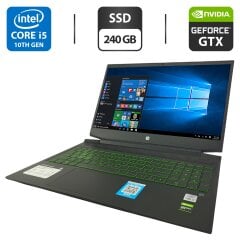 Ігровий ноутбук HP Pavilion Gaming 16-a0032dx / 16.1" (1920x1080) IPS / Intel Core i5-10300H (4 (8) ядра по 2.5 - 4.5 GHz) / 16 GB DDR4 / 240 GB SSD / nVidia GeForce GTX 1660 Ti, 6 GB GDDR6, 192-bit / WebCam