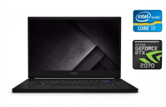 Ігровий ноутбук MSI GS66 Stealth 10SF-005US / 15.6" (1920x1080) IPS / Intel Core i7-10750H (6 (12) ядер по 2.6 - 5.0 GHz) / 16 GB DDR4 / 1000 GB SSD / nVidia GeForce RTX 2070, 8 GB GDDR6, 256-bit / WebCam / Windows 10 Home