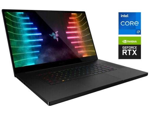 Игровой ноутбук Б-класс Razer Blade RZ09-0406 / 17.3" (1920x1080) IPS / Intel Core i7-11800H (8 (16) ядер по 2.3 - 4.6 GHz) / 16 GB DDR4 / 1000 GB SSD / nVidia GeForce RTX 3060, 6 GB GDDR6, 192-bit / Win 11 Home