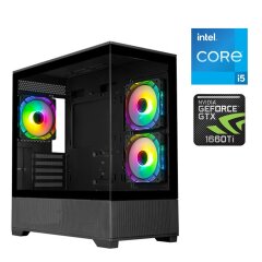 Игровой ПК Prologix Axon GM-03AB FORSAGE Tower / Intel Core i5-12400F (6 (12) ядер по 2.5 - 4.4 GHz) / 16 GB DDR5 / 512 GB SSD M.2 / nVidia GeForce GTX 1660 Ti, 6 GB GDDR6, 192-bit