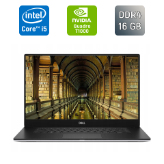 Мобільна робоча станція Dell Precision 5540 / 15.6" (1920x1080) IPS / Intel Core i5-9400H (4 (8) ядра по 2.5 - 4.3 GHz) / 16 GB DDR4 / 512 GB SSD / nVidia Quadro T1000, 4 GB GDDR6, 128-bit / WebCam / HDMI