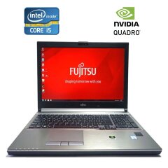 Мобильная рабочая станция Б-класс Fujitsu Celsius H760 / 15.6" (1920x1080) IPS / Intel Core i5-6440HQ (4 ядра по 2.6 - 3.5 GHz) / 16 GB DDR4 / 256 GB SSD / nVidia Quadro M600M, 2 GB GDDR5, 128-bit / WebCam / Win 10 Pro