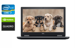 Мобільна робоча станція Dell Precision 7530 / 15.6" (1920x1080) IPS / Intel Core i7-8850H (6 (12) ядер по 2.6 - 4.3 GHz) / 32 GB DDR4 / 512 GB SSD / nVidia Quadro P1000, 4 GB GDDR5, 128-bit / WebCam / Windows 10