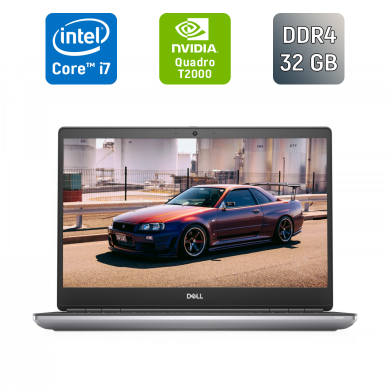 Мобільна робоча станція Dell Precision 7550 / 15.6" (1920x1080) IPS / Intel Core i7-10850H (6 (12) ядер по 2.7 - 5.1 GHz) / 32 GB DDR4 / 512 GB SSD / nVidia Quadro T2000, 4 GB GDDR5, 128-bit / WebCam