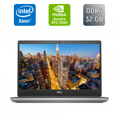 Мобільна робоча станція Dell Precision 7550 / 15.6" (3840x2160) IPS / Intel Xeon W-10855M (6 (12) ядер по 2.8 - 5.1 GHz) / 32 GB DDR4 / 500 GB SSD / nVidia Quadro RTX 3000, 6 GB GDDR6, 192-bit / WebCam / HDMI / Windows 11