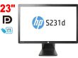 Монитор HP EliteDisplay S231d / 23" (1920x1080) IPS / 1x DP, 1x VGA, 1x LAN (RJ-45), 2x Audio Ports, 2xUSB 2.0, 2x USB 3.0 / WebCam 