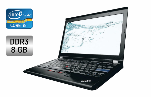 Нетбук Lenovo X220 / 12.5" (1366x768) IPS / Intel Core i5-2520M (2 (4) ядра по 2.5 - 3.2 GHz) / 8 GB DDR3 / 300 GB HDD / Intel HD Graphics 3000 / WebCam / Fingerprint Нетбук Lenovo X220 / 12.5" (1366x768) IPS / Intel Core i5-2520M (2 (4) ядра по 2.5 - 3.2 GHz) / 8 GB DDR3 / 300 GB HDD / Intel HD Graphics 3000 / WebCam / Fingerprint