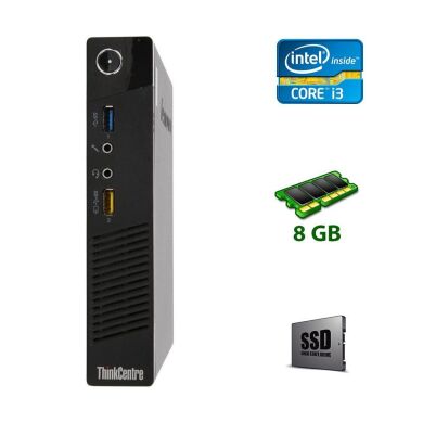 Неттоп Lenovo ThinkCentre M73 USFF / Intel Core i3-4150T (2 (4) ядра по 3.0 GHz) / 8 GB DDR3 / 120 GB SSD / Intel HD Graphics 4400