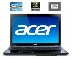 Ноутбук Acer Aspire V3-571G / 15.6" (1366x768) TN / Intel Core i7-3630QM (4 (8) ядра по 2.4 - 3.4 GHz) / 8 GB DDR3 / 240 GB SSD / nVidia GeForce GT 640M, 2 GB DDR3, 128-bit / WebCam / DVD-RW / HDMI