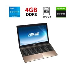 Ноутбук Asus K55VD / 15.6" (1366x768) TN / Intel Core i5-3210M (2 (4) ядра по 2.5 - 3.1 GHz) / 4 GB DDR3 / 500 GB HDD / nVidia GeForce GT 610M, 1 GB DDR3, 64-bit / WebCam