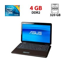 Ноутбук Asus K70IJ / 17.3" (1600x900) TN / Intel Core 2 Duo T6600 (2 ядра по 2.2 GHz) / 4 GB DDR2 / 320 GB HDD / Intel HD Graphics / WebCam