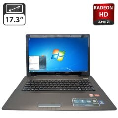 Ноутбук Asus X72D / 17.3" (1600x900) TN / AMD Phenom II X3 N830 (3 ядра по 2.1 GHz) / 8 GB DDR3 / 320 GB HDD / AMD Radeon HD 5470, 1 GB GDDR3, 64-bit / WebCam / DVD-ROM