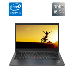 Ноутбук Б-клас Lenovo ThinkPad E14 Gen 2 / 14" (1920x1080) IPS / Intel Core i5-1135G7 (4 (8) ядра по 4.2 GHz) / 16 GB DDR4 / 256 GB SSD / Intel Iris Xe Graphics / WebCam / HDMI