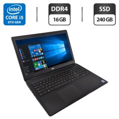 Ноутбук Dell Latitude 3500 / 15.6" (1920x1080) TN / Intel Core i5-8265U (4 (8) ядра по 1.6 - 3.9 GHz) / 16 GB DDR4 / 240 GB SSD / Intel UHD Graphics 620 / WebCam