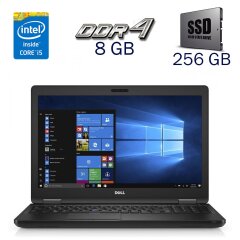 Ноутбук Dell Latitude 5580 / 15.6" (1920x1080) TN / Intel Core i5-7300U (2 (4) ядра по 2.6 - 3.5 GHz) / 8 GB DDR4 / 256 GB SSD / Intel HD Graphics 620 / WebCam