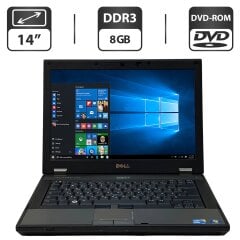 Ноутбук Dell Latitude E5410 / 14" (1280x800) TN / Intel Core i7-640M (2 (4) ядра по 2.8 - 3.4 GHz) / 8 GB DDR3 / 320 GB HDD / Intel HD Graphics / WebCam / DVD-ROM / АКБ не работает