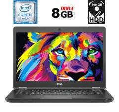 Ноутбук Dell Latitude E5480 / 14" (1366x768) TN / Intel Core i5-6300U (2 (4) ядра по 2.4 - 3.0 GHz) / 8 GB DDR4 / 500 GB HDD / Intel HD Graphics 520 / WebCam / USB 3.1 / HDMI