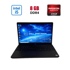 Ноутбук Dell Precision 3540 / 15.6" (1366x768) TN / Intel Core i5-8365U (4 (8) ядра по 1.6 - 4.1 GHz) / 8 GB DDR4 / 256 GB SSD / AMD Radeon Pro WX 2100, 2 GB GDDR5, 64-bit / WebCam